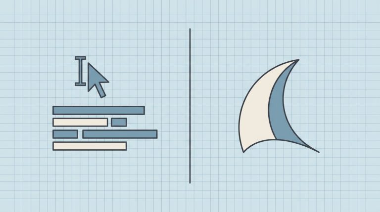 Editorial illustration comparing Cursor and Windsurf AI coding editors