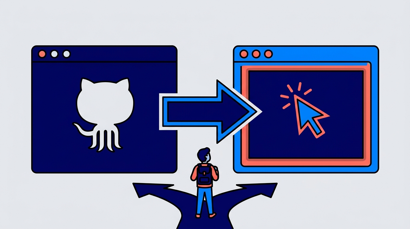 GitHub Copilot and Cursor editor comparison illustration